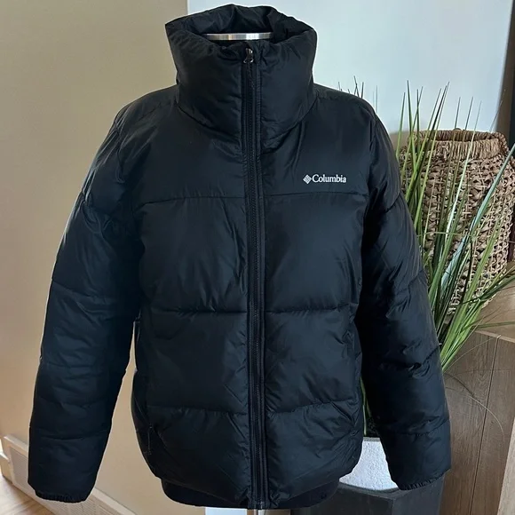 Like New - Columbia Midnight Black Puffer Jacket - Size L - Picture 2 of 13